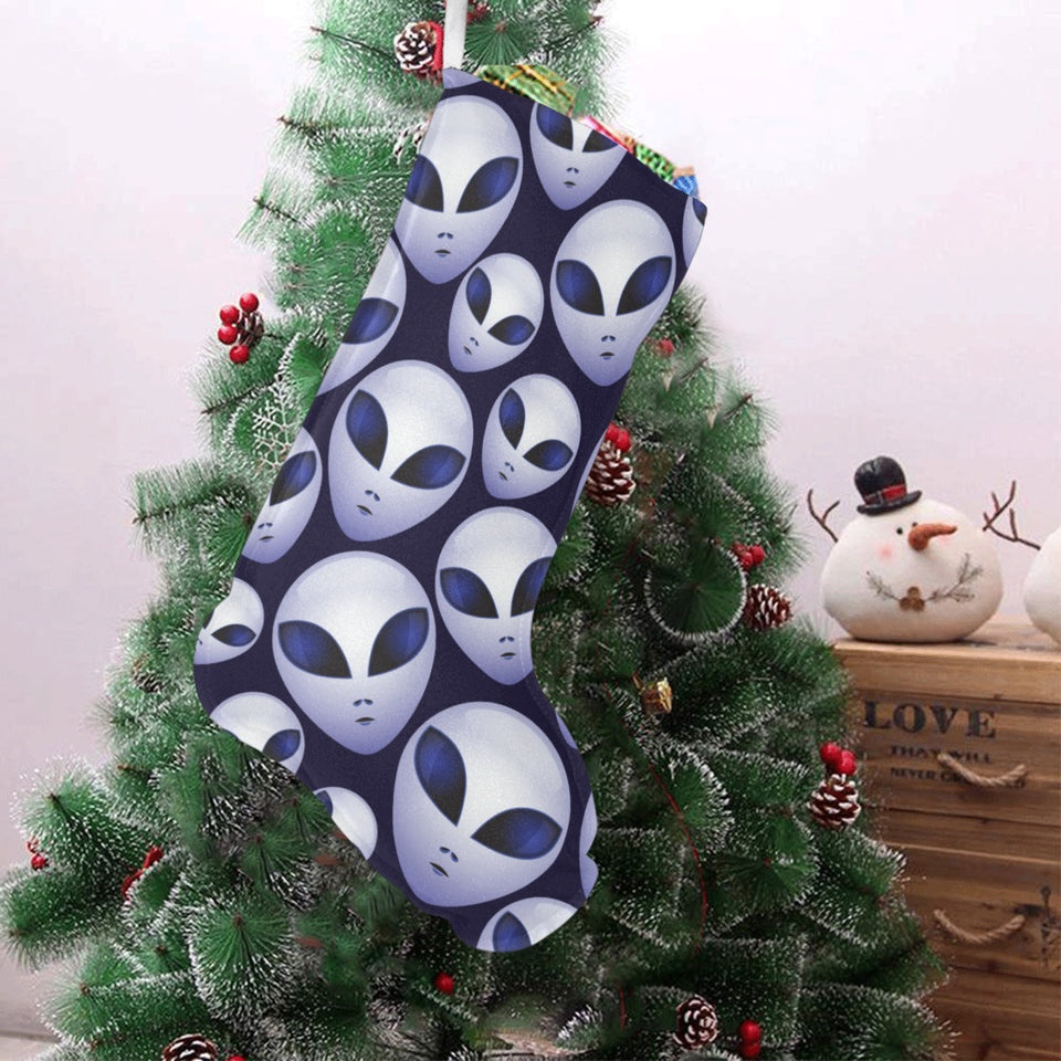 Alien Pattern Print Design 01 Christmas Stocking