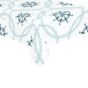 nautical steering wheel chain Tablecloth