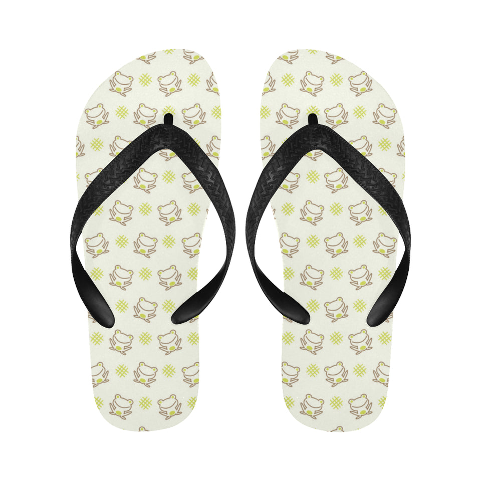Cute cartoon frog baby pattern Unisex Flip Flops