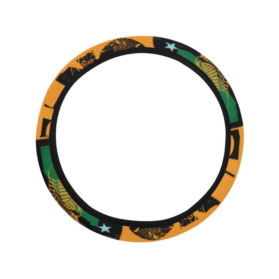 dinosaurs print pattern Car Steering Wheel Cover