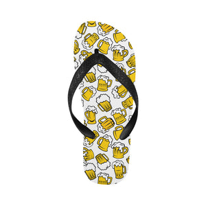 Beer design pattern Unisex Flip Flops