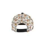 Sloths hanging on the tree pattern All Over Print Snapback Cap