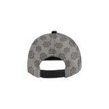 nautical wood steering wheel pattern All Over Print Snapback Cap