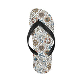 Cute nautical steering wheel anchor pattern Unisex Flip Flops