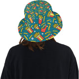 French fries red paper box pattern Unisex Bucket Hat