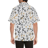 Anchors Rudders pattern Men's All Over Print Hawaiian Shirt