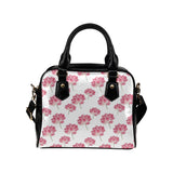 Pink lotus waterlily pattern Shoulder Handbag