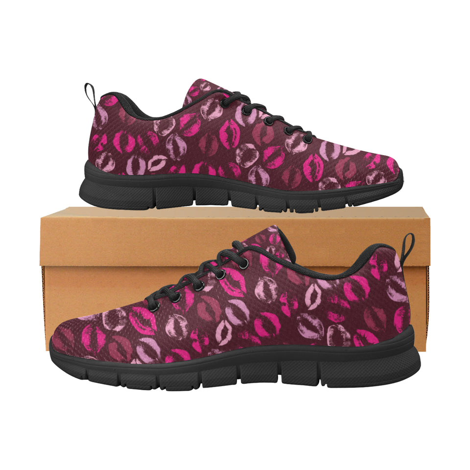 Lips Pattern Print Design 03 Women's Sneaker Shoes