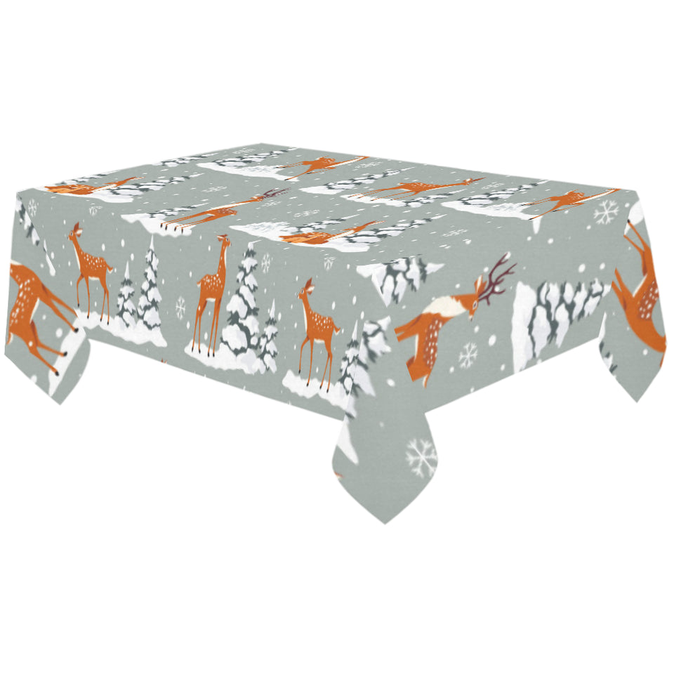 Beautiful deers Winter Christmas Tablecloth