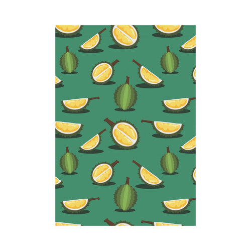 Durian pattern green background House Flag Garden Flag