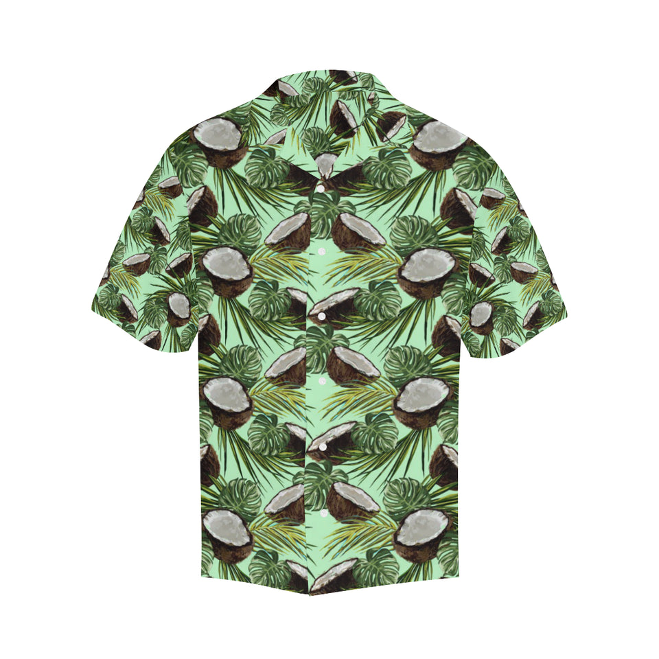 Coconut Pattern Print Design 02 Men's All Over Print Hawaiian Shirt (Model T58)