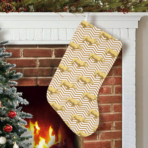 Rhino yellow theme pattern Christmas Stocking