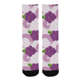 Cute Grape pattern Crew Socks