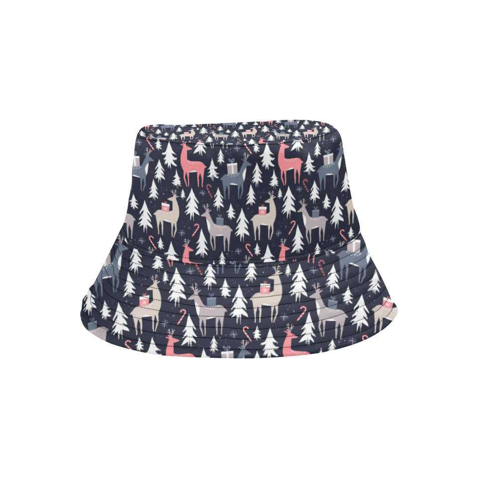 Deers Winter Christmas pattern Unisex Bucket Hat