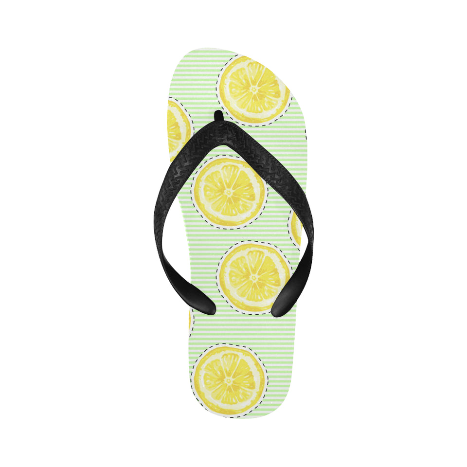 slice of lemon pattern Unisex Flip Flops