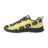 Cute ninja yellow background Men's Sneaker Shoes