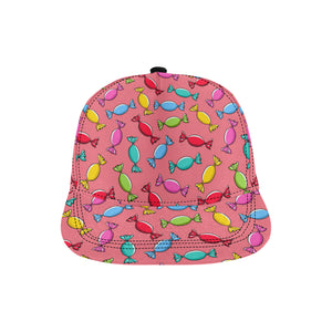 Colorful wrapped candy pattern All Over Print Snapback Cap