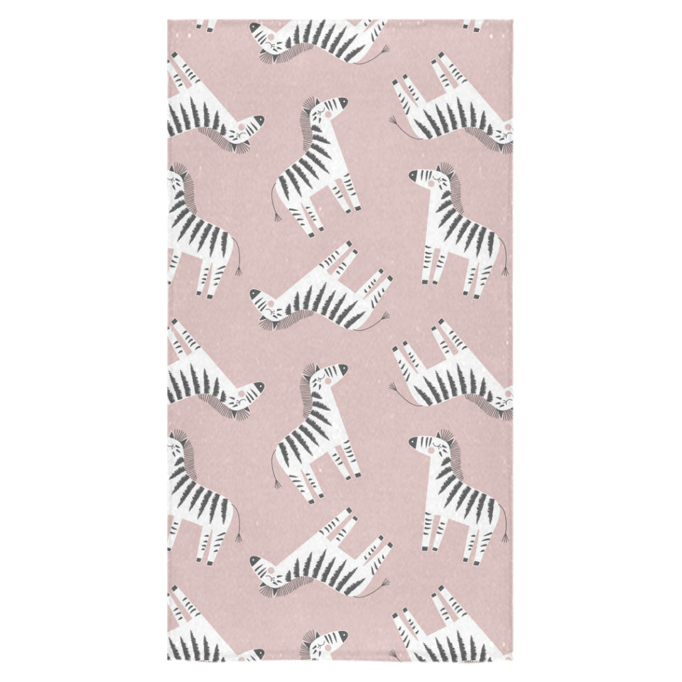 Cute zebra pattern Bath Towel