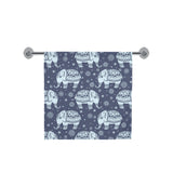 Elephant tribal design pattern Bath Towel