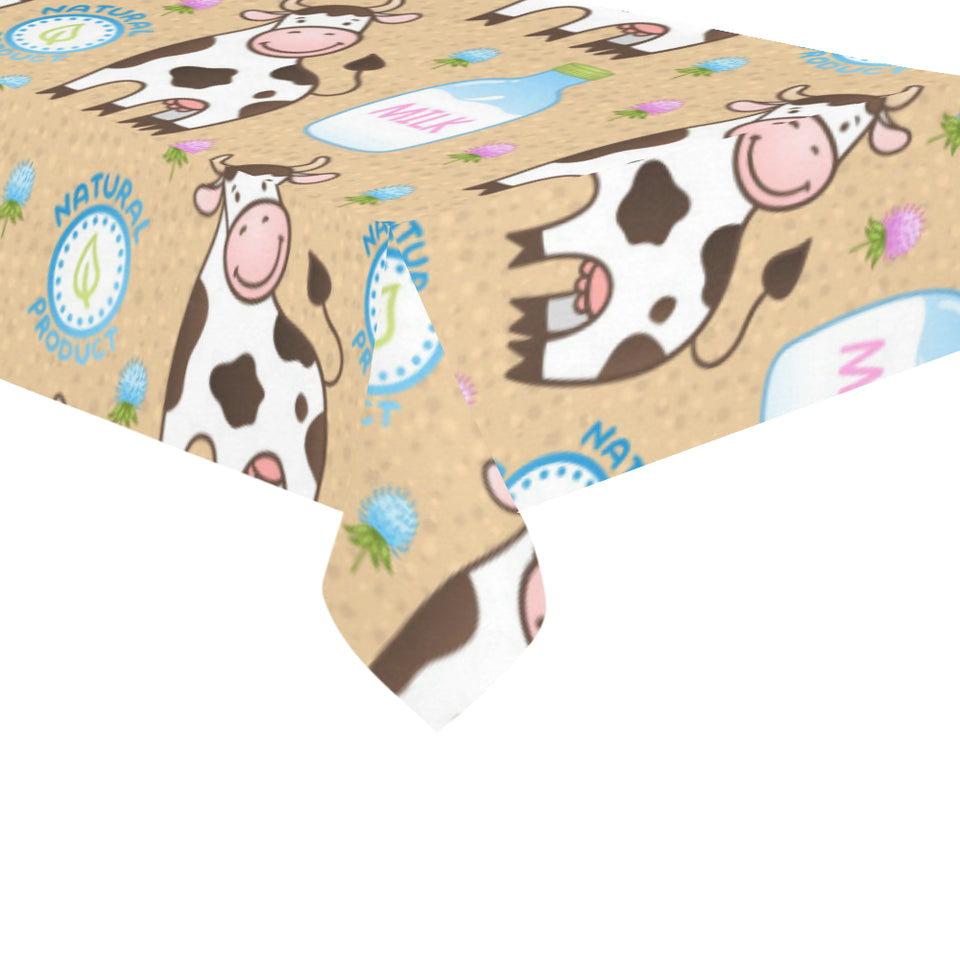 Cow bottle of milk pattern Tablecloth