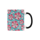 3D sakura cherry blossom pattern Morphing Mug Heat Changing Mug