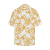 hand drawn orange fruit pattern Men's All Over Print Hawaiian Shirt