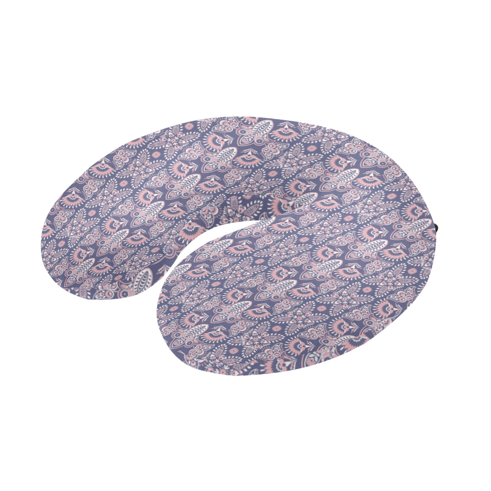 Indian Batik Style pattern U-Shaped Travel Neck Pillow