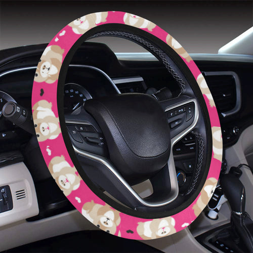 Guinea Pig Pattern Print Design 01 Car Steering Wheel Cover