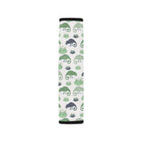 Chameleon lizard succulent plant pattern Car Seat Belt Cover