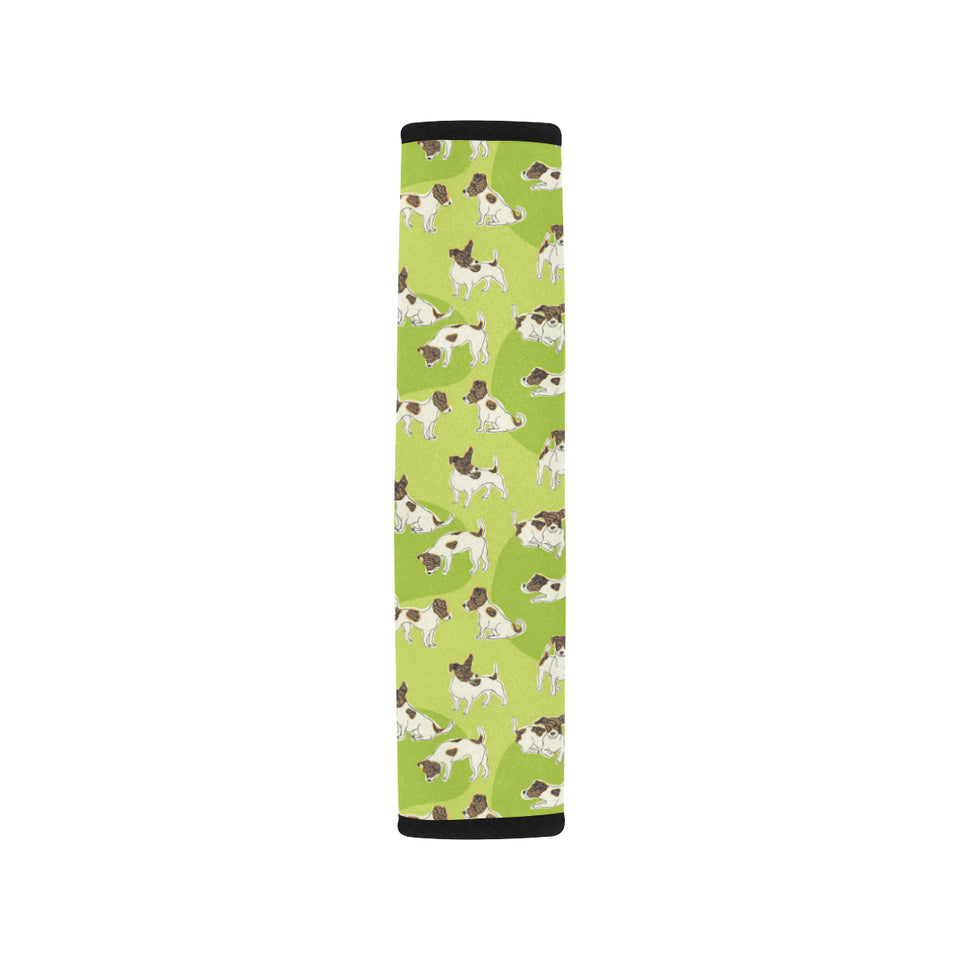 Jack Russel Pattern Print Design 01 Car Seat Belt Cover