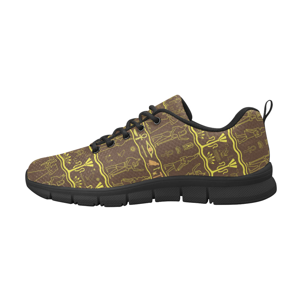 Egypt Hieroglyphics Pattern Print Design 03 Men's Breathable Sneakers ( Model 055)