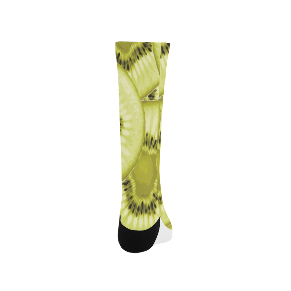 Sliced kiwi pattern Crew Socks