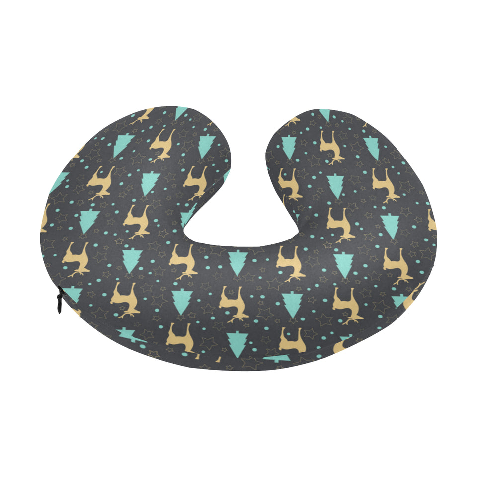 Deers star tree pattern U-Shaped Travel Neck Pillow
