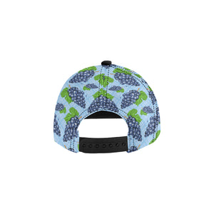 Watercolor grape pattern All Over Print Snapback Cap