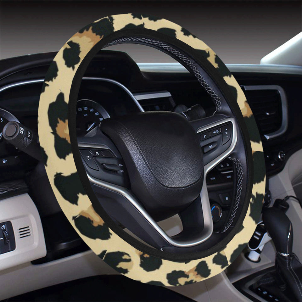 Leopard print design pattern Car Steering Wheel Cover