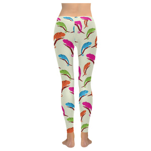 Colorful Chameleon lizard pattern Women's Legging Fulfilled In US