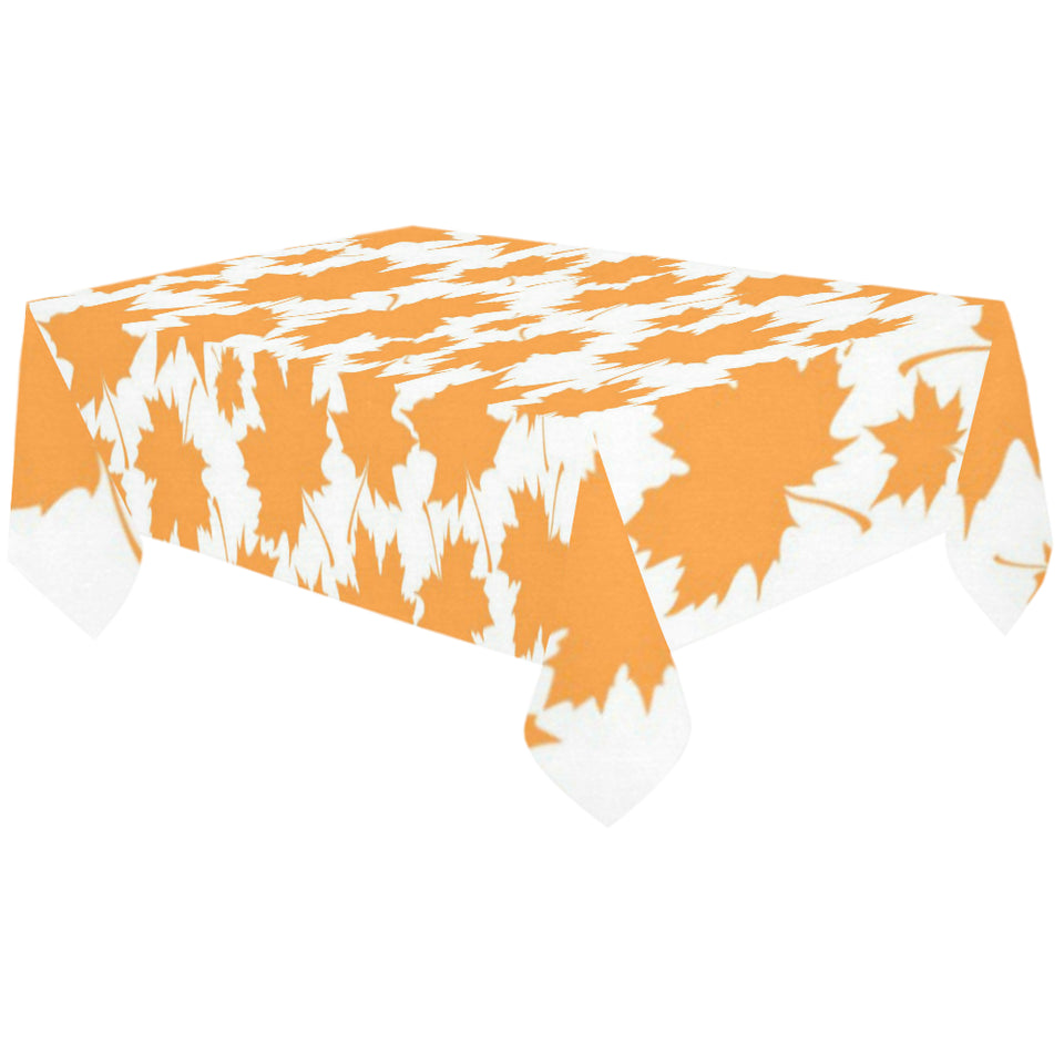 Orange Maple Leaf pattern Tablecloth