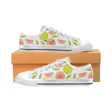 Guava pattern Men's Low Top Shoes White
