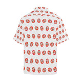 Daruma japanese wooden doll pattern Men's All Over Print Hawaiian Shirt