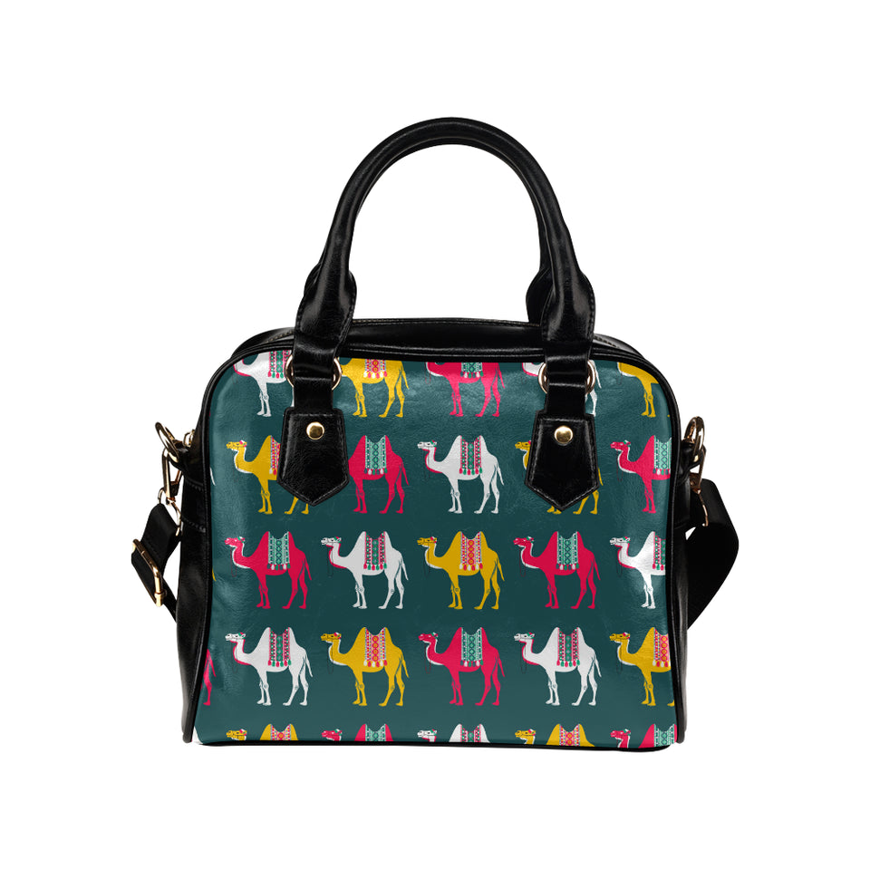 Camel pattern Shoulder Handbag