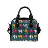 Camel pattern Shoulder Handbag