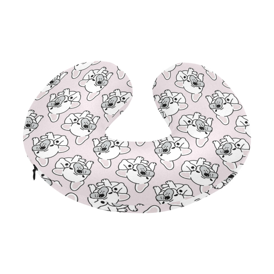 Cute french bulldog pattern U-Shaped Travel Neck Pillow