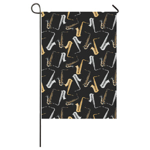 saxophone design pattern House Flag Garden Flag