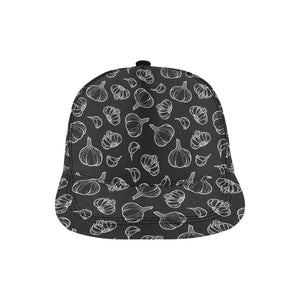 Garlic pattern black background All Over Print Snapback Cap