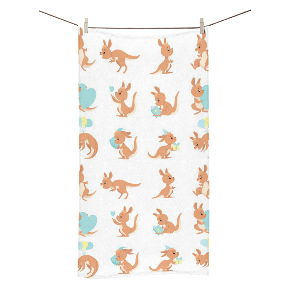 Cute Kangaroo pattern Bath Towel