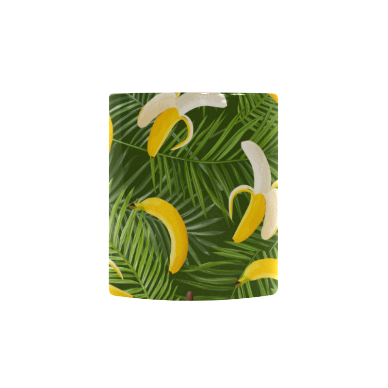 Banana Palm Leaves pattern Morphing Mug Heat Changing Mug