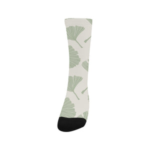 Ginkgo leaves pattern Crew Socks