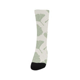 Ginkgo leaves pattern Crew Socks
