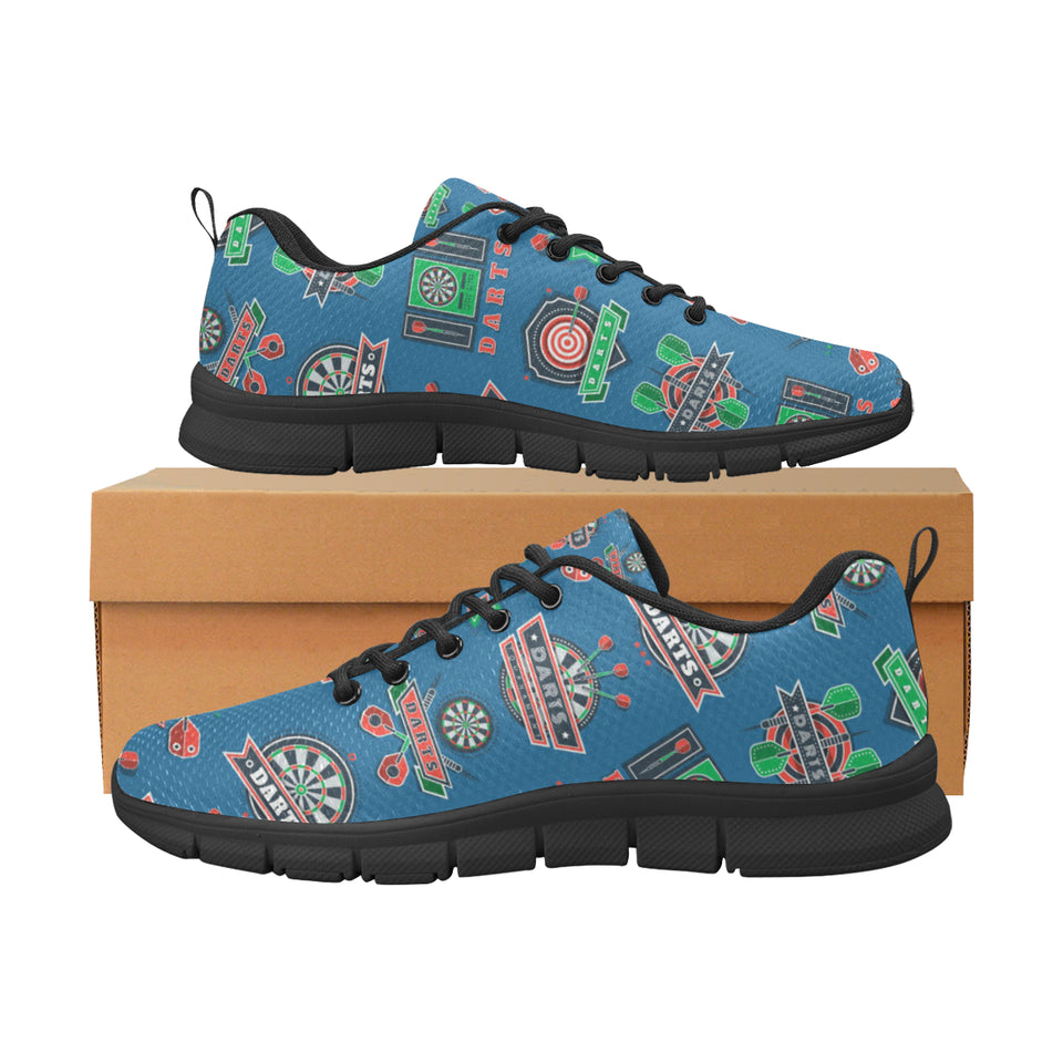 Darts Pattern Print Design 02 Men's Breathable Sneakers ( Model 055)