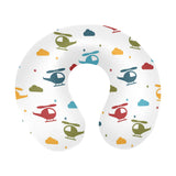 Colorful helicopter pattern U-Shaped Travel Neck Pillow